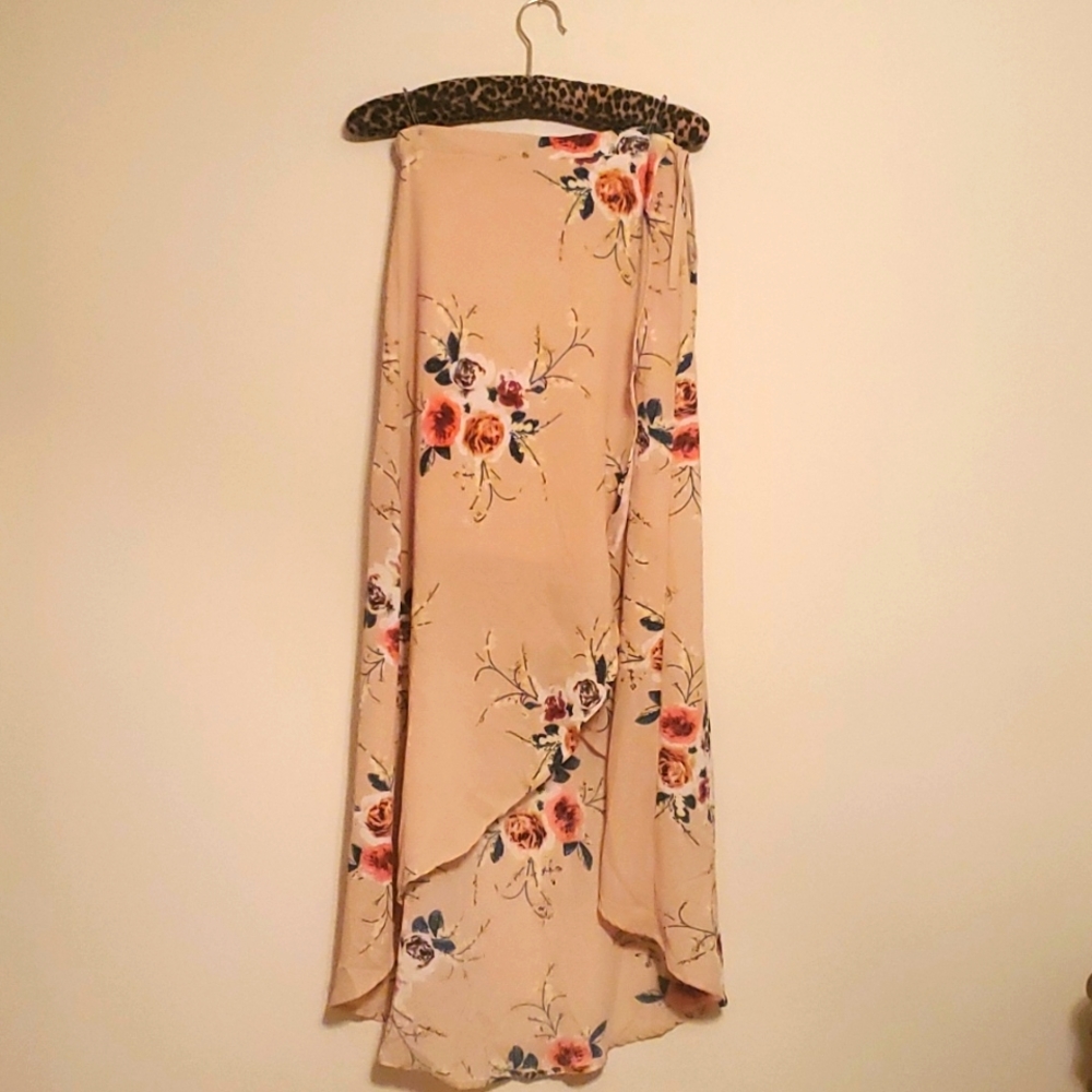 Wraparound Floral Skirt